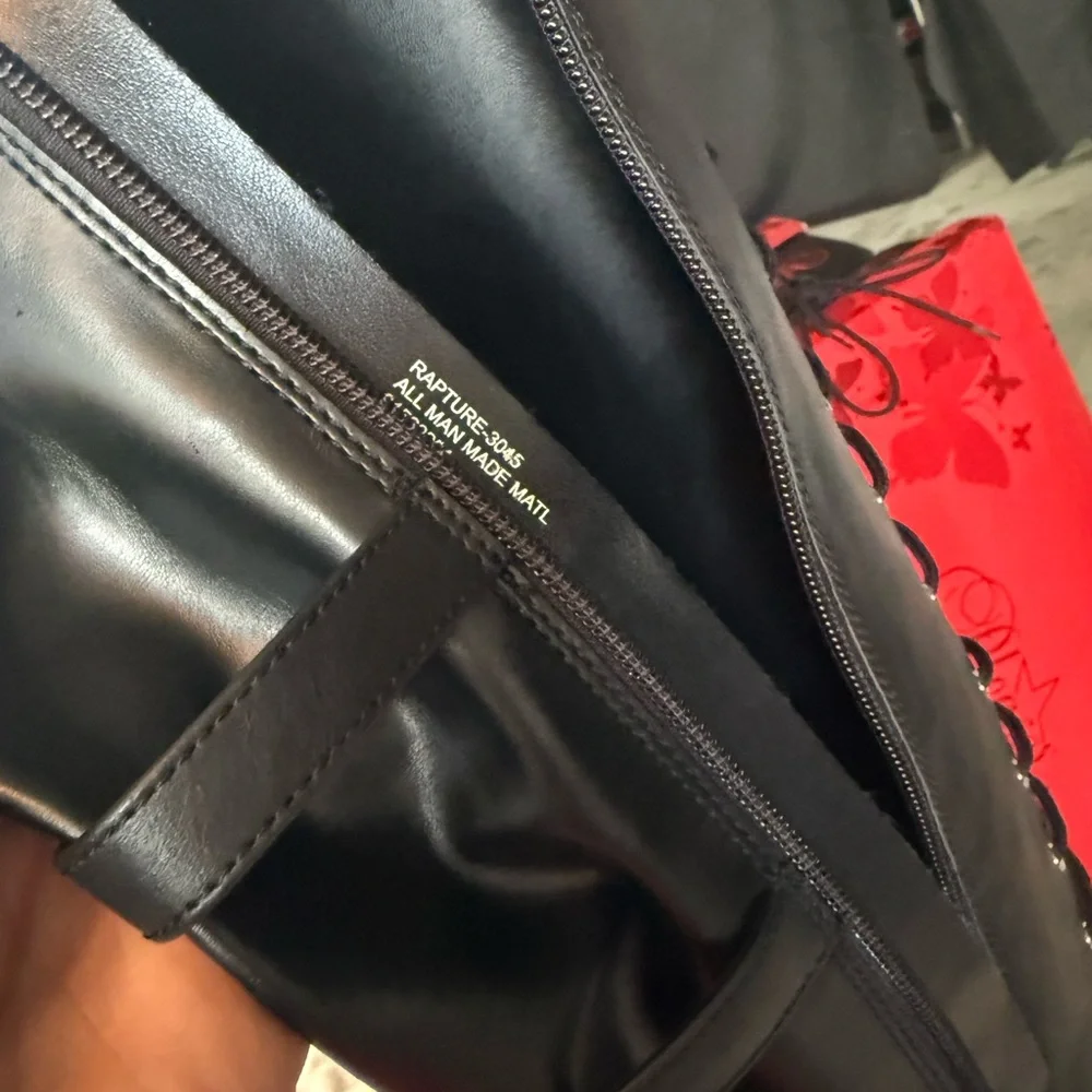 Pleaser Over The Knee Platform Boots (matte blk) NWOT size 9 - Picture 12 of 12